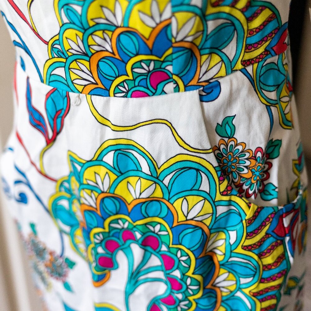 Nine West Sleeveless Paisley Print dress with Pockets! size 10 - Picture 5 of 9